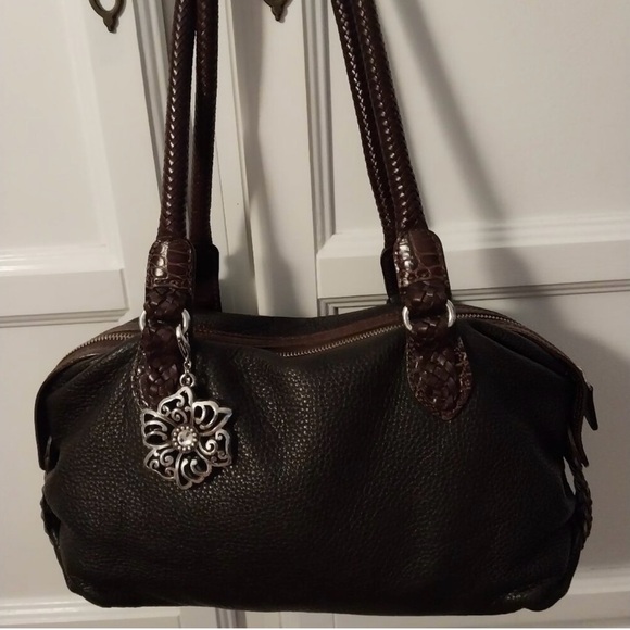 Brighton Handbags - EUC Elegant Brown Leather Handbag no rips or stains. Great size.